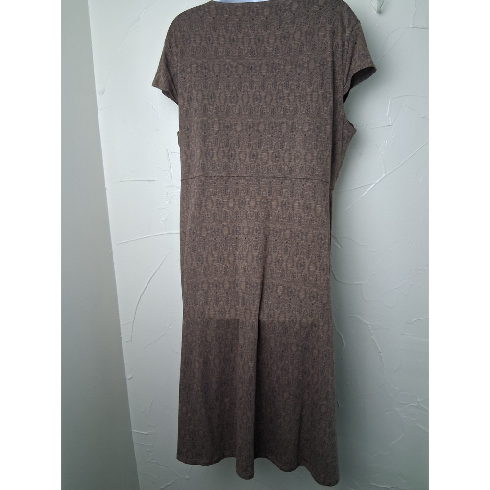 Toad & Co Rosemarie Dress XL Eco Friendly Sustainable Organic Cotton Aztec Print - Picture 8 of 9
